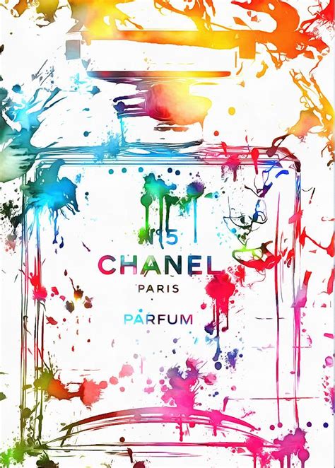 chanel abstract art|Chanel number 5 art.